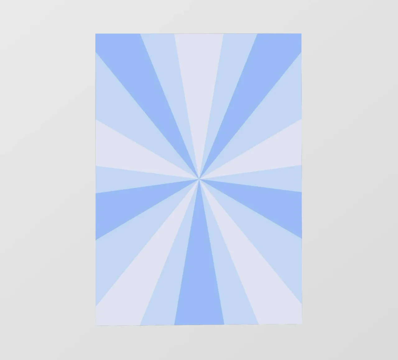 Stampa estetica retrò blu calmante a raggi di sole pellicola backlit da homdeco