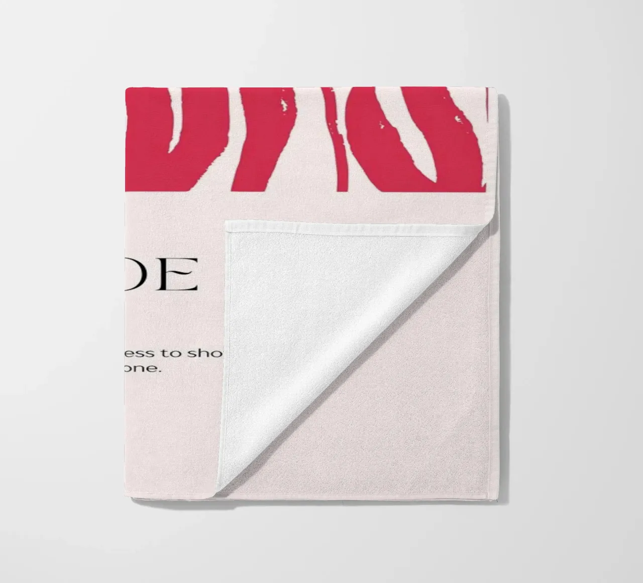 GRATITUDE Definition Abstract Red Organic Shapes Print beach towel by homdeco