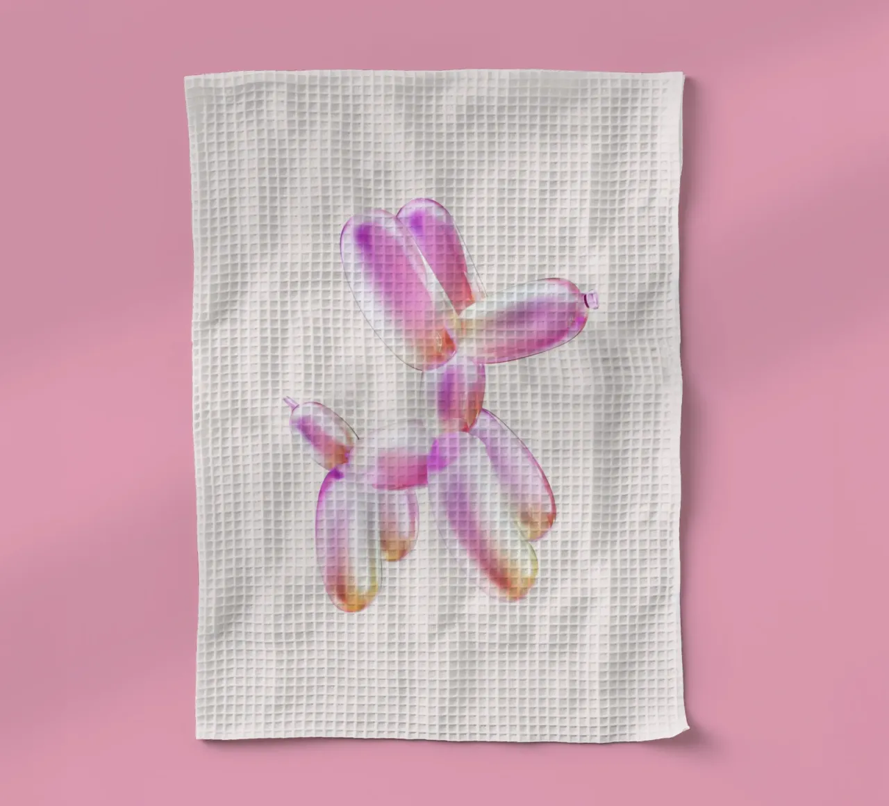 Palloncini cangianti rosa e oro per cani Pop Art canovaccio da cucina da homdeco