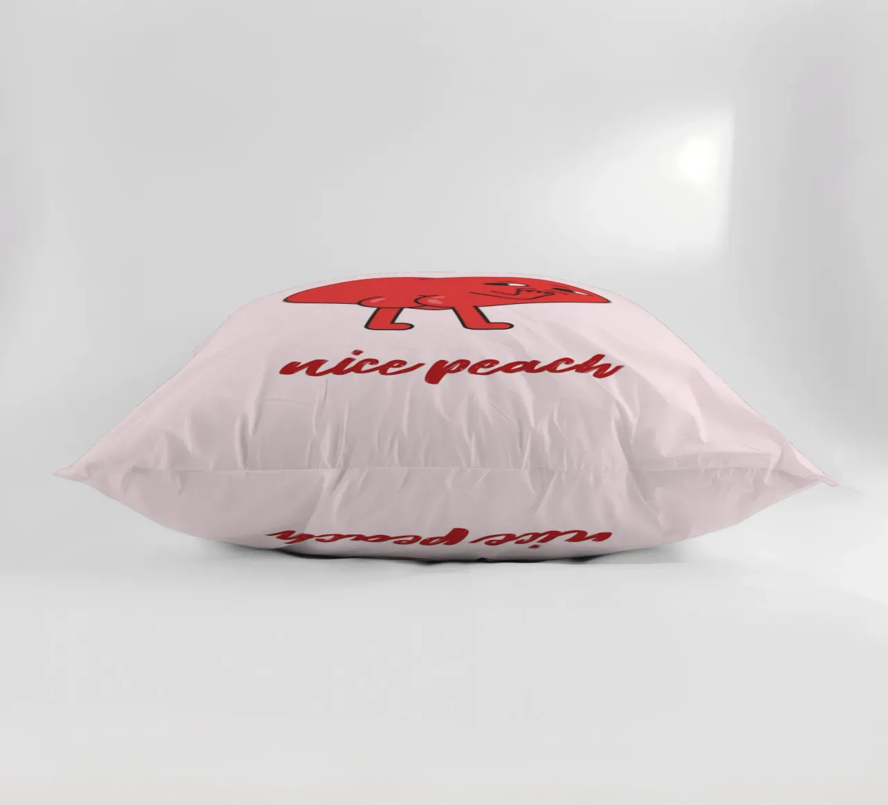 Stampa Pop Art "Nice Peach" Cuore rosso impertinente cuscino da homdeco