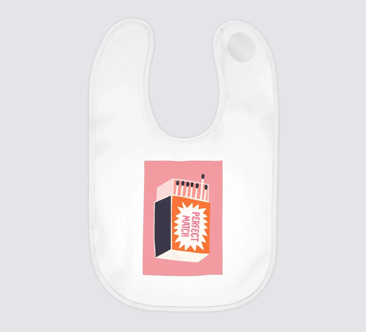 Stampa Pop Art "Perfect Match" Retro Matchbox bavaglino da homdeco