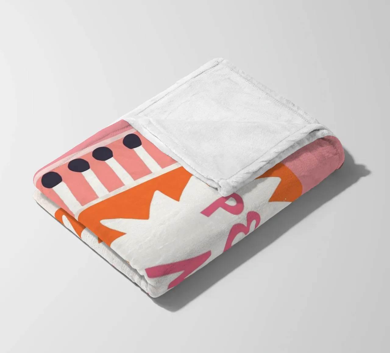 Stampa Pop Art "Perfect Match" Retro Matchbox coperta in pile da homdeco