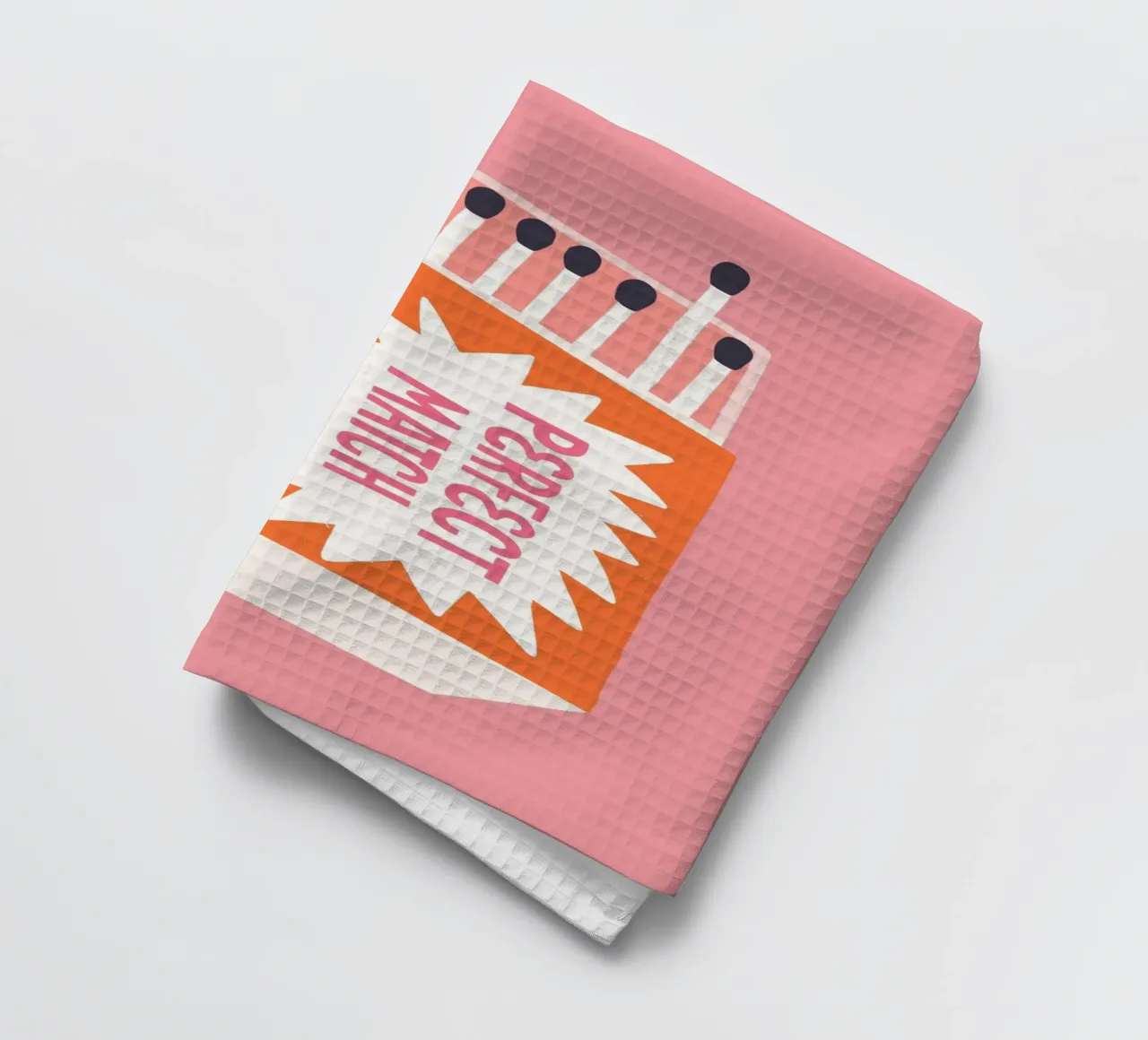 "Perfect Match" Rétro Matchbox Pop Art Print torchon de homdeco