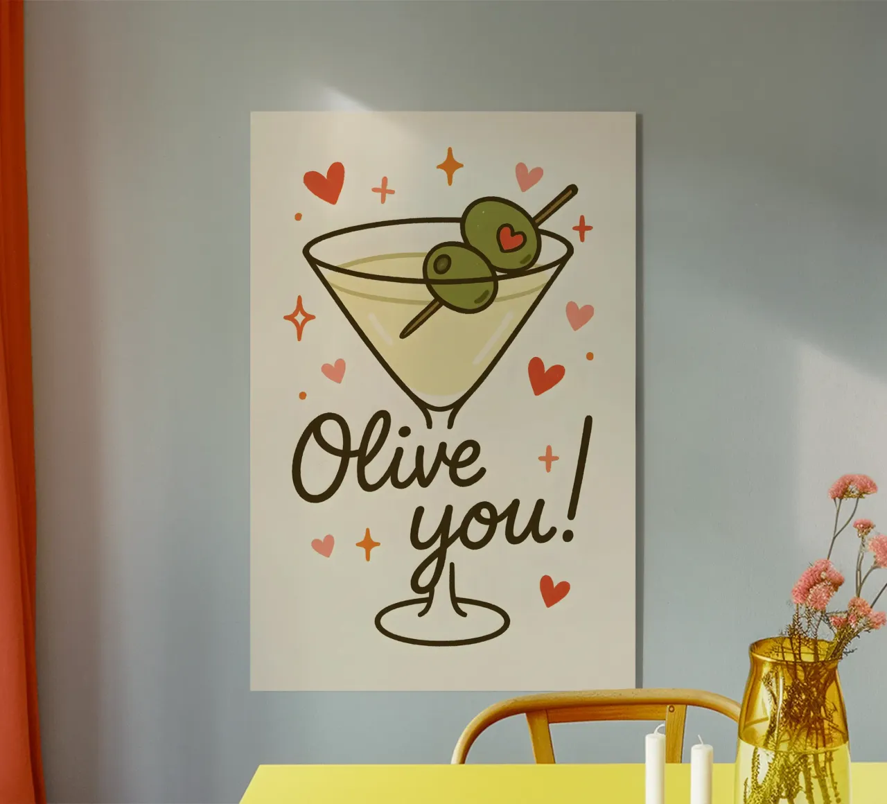 Olive You! plexiglass da Wall of Whispers