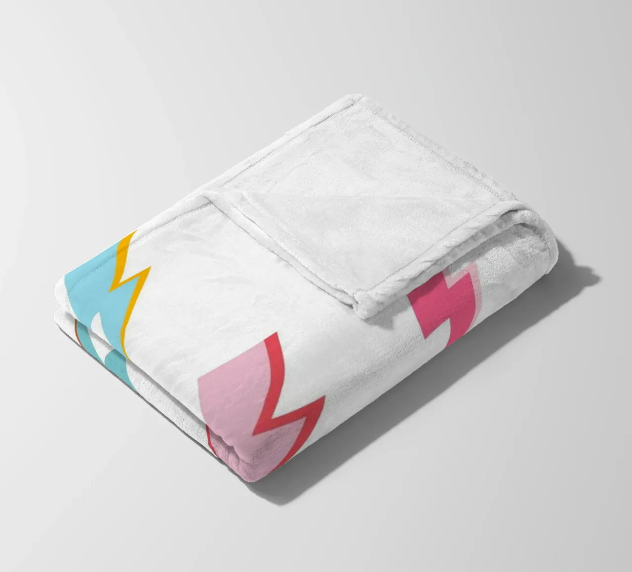 Lightning Bolt Pop Art: Vibrazioni elettriche pastello retrò coperta in pile da homdeco
