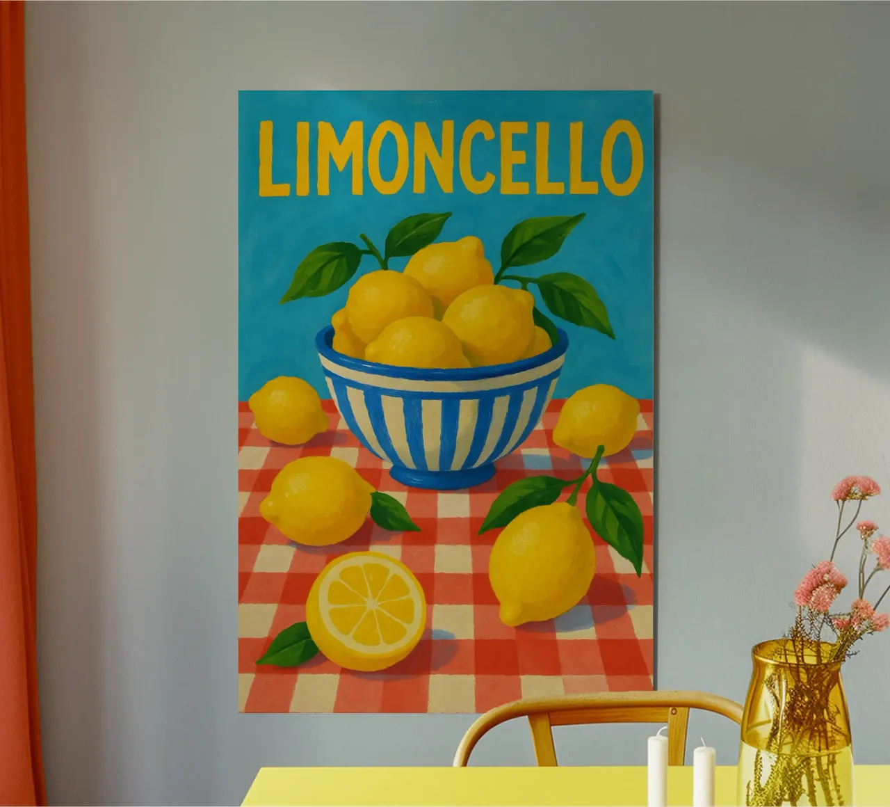 Limoncello alluminio dibond da Wall of Whispers