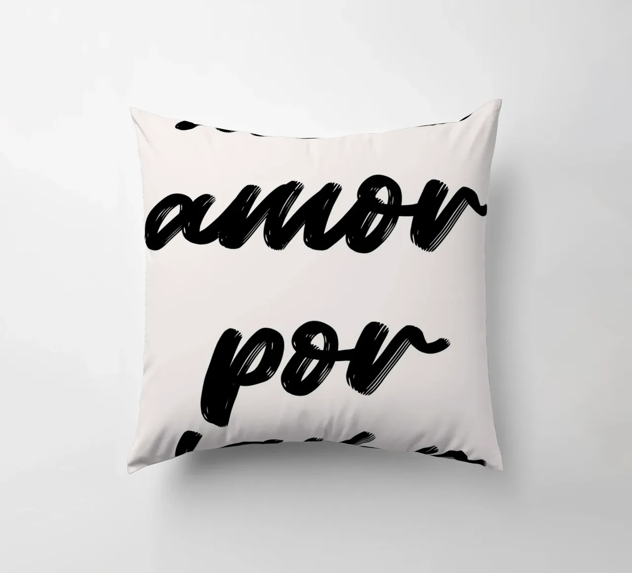 Meer Amor Por Favor: Handlettered Script Art Print kussen van homdeco