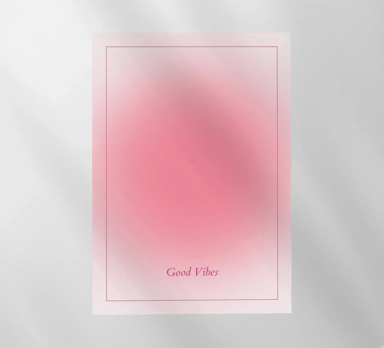 Good Vibes Aura: Helderroze Verloop Esthetische Print backlit folie van homdeco