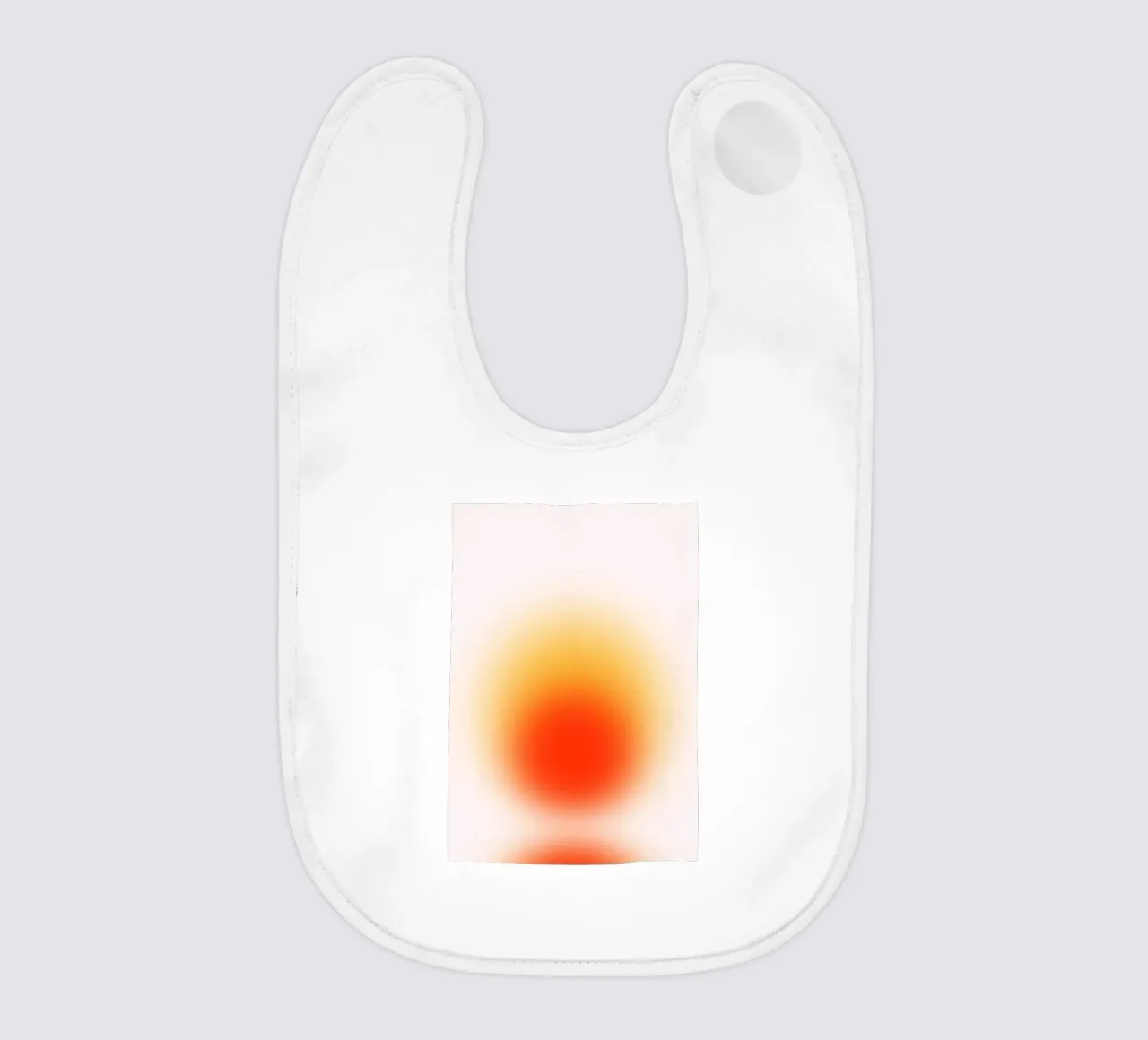 Sunset Aura: Warm Gradient Abstract Art Print baby bib by homdeco