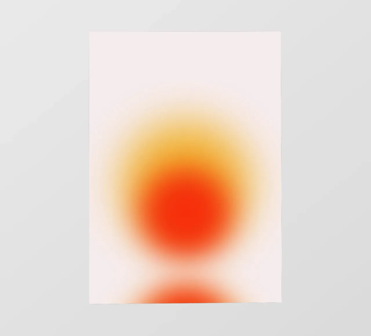 Sunset Aura: Abstracte kunstdruk met warm kleurverloop backlit folie van homdeco