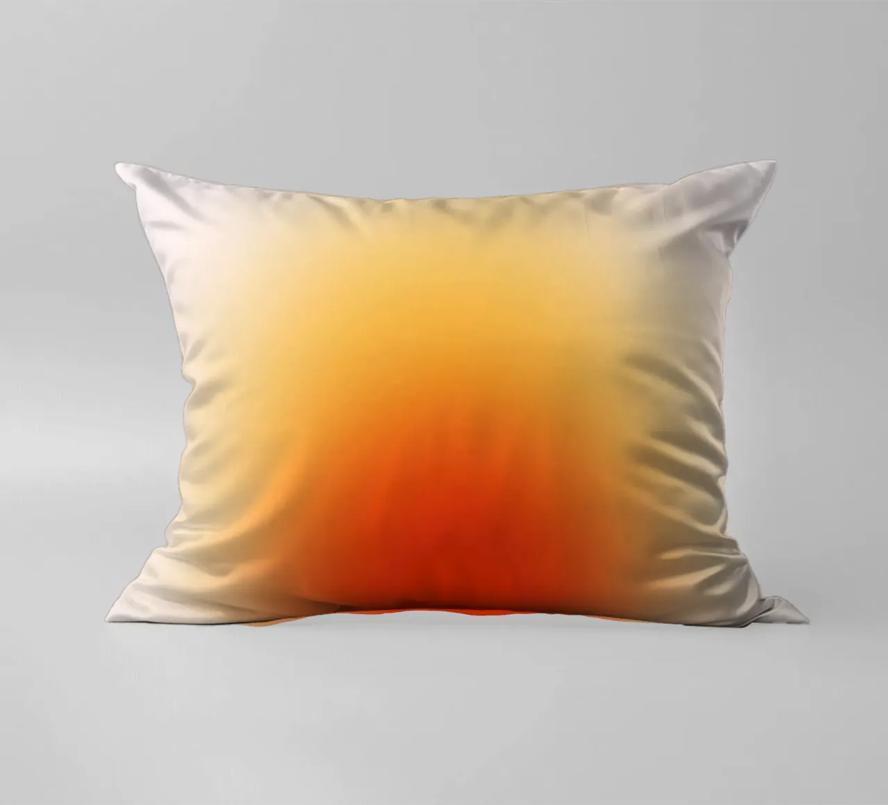 Sunset Aura: Warm Gradient Abstract Art Print decorative cushion by homdeco