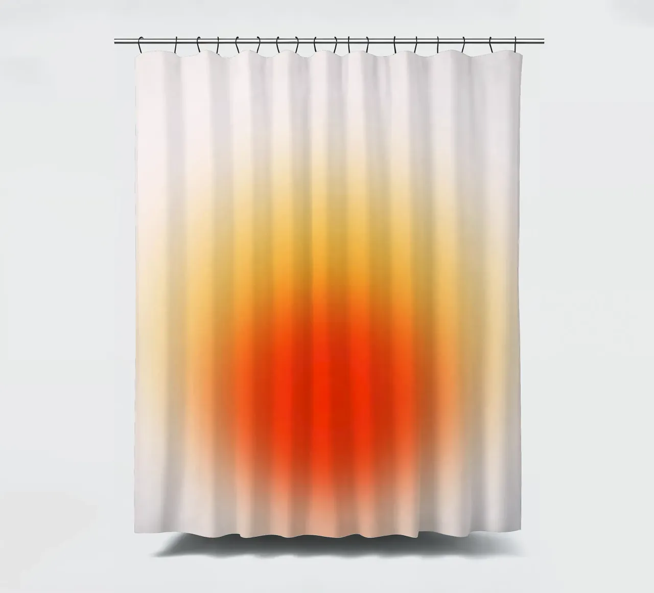 Sunset Aura: Abstracte kunstdruk met warm kleurverloop douchegordijn van homdeco