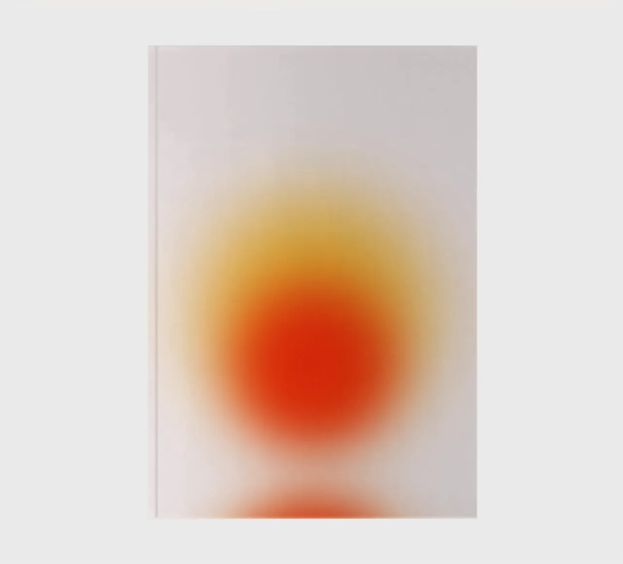 Sunset Aura: Warm Gradient Abstract Art Print notebook by homdeco