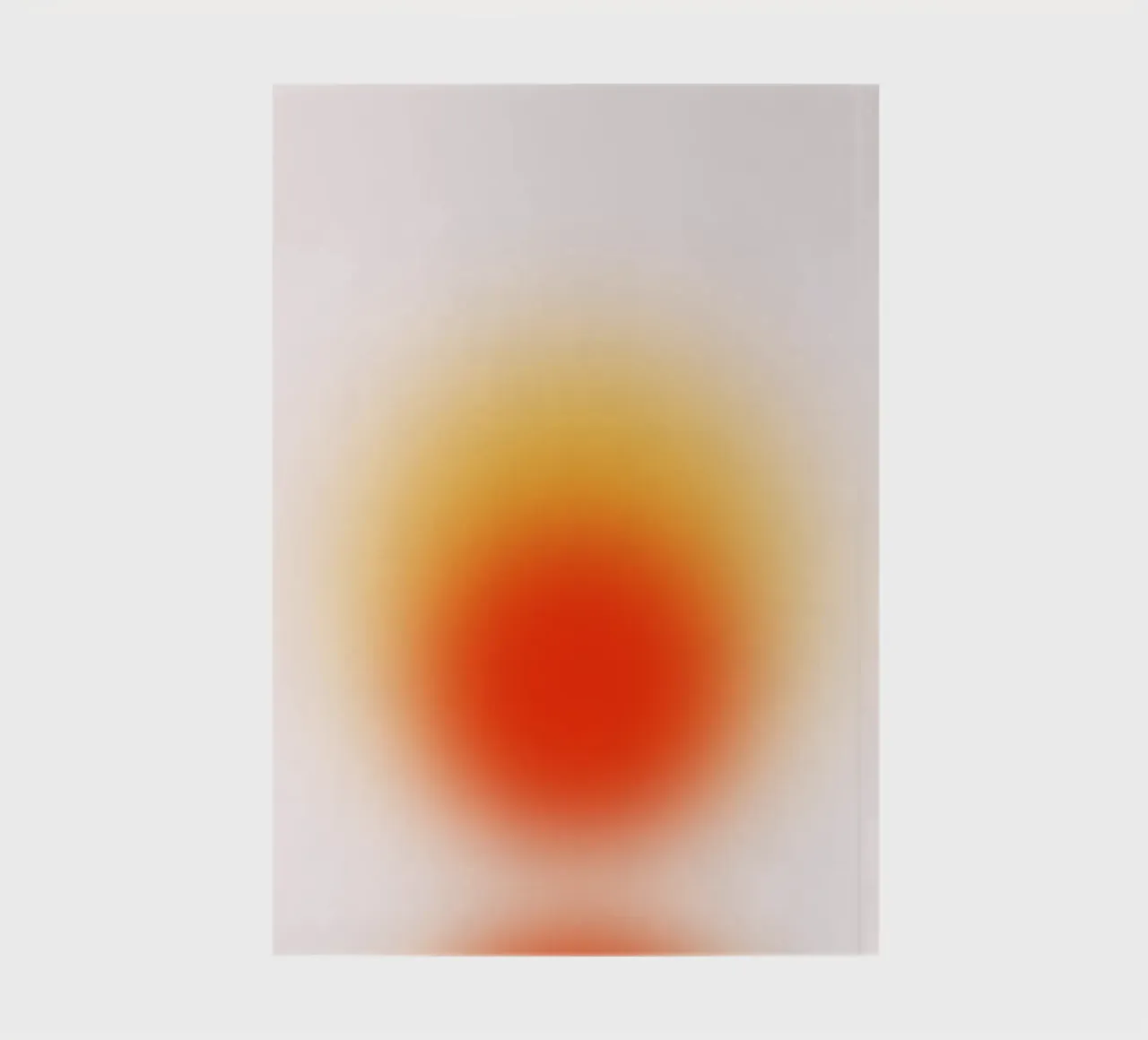 Sunset Aura: Warm Gradient Abstract Art Print notebook by homdeco