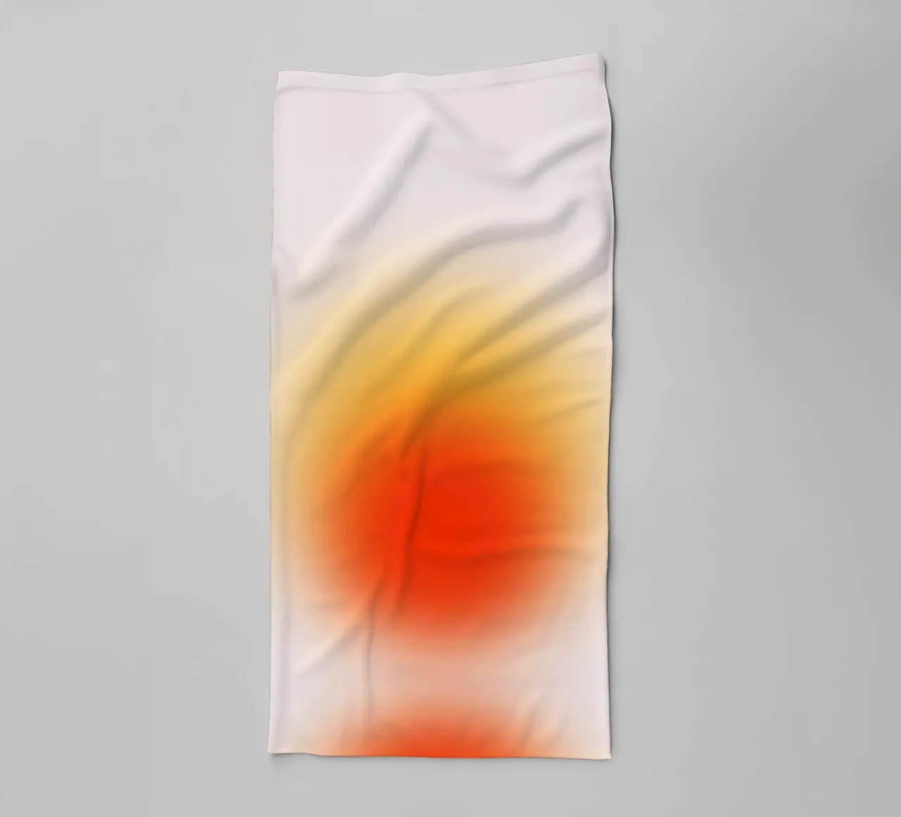Sunset Aura: Warm Gradient Abstract Art Print towel by homdeco