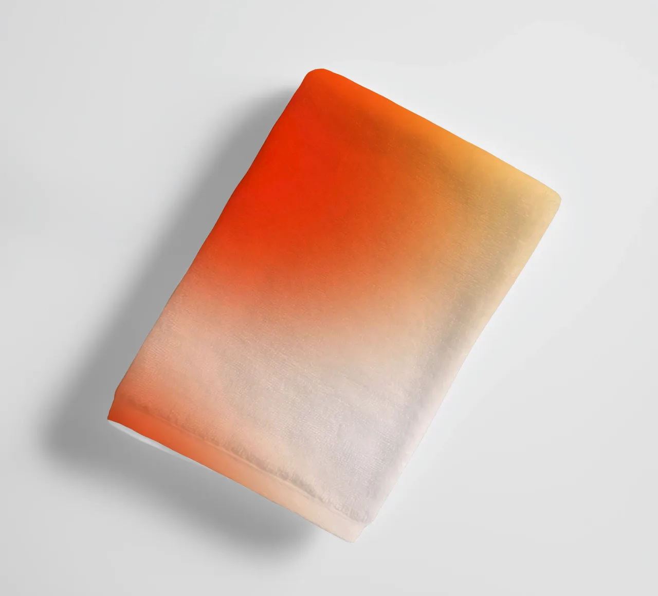Sunset Aura: Warm Gradient Abstract Art Print towel by homdeco