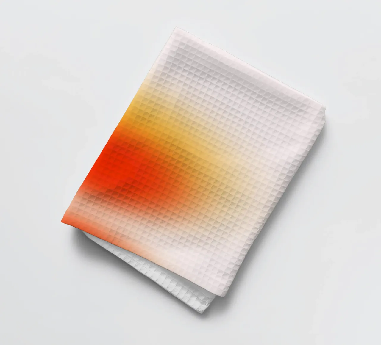 Sunset Aura : Warm Gradient Abstrait Art Print torchon de homdeco