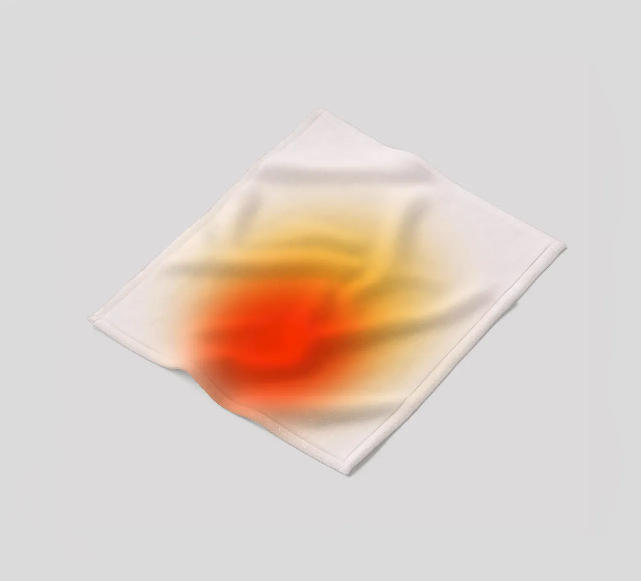Sunset Aura: Abstracte kunstdruk met warm kleurverloop fleecedeken van homdeco