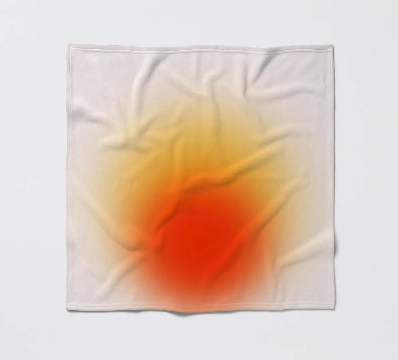 Sunset Aura: Abstracte kunstdruk met warm kleurverloop fleecedeken van homdeco