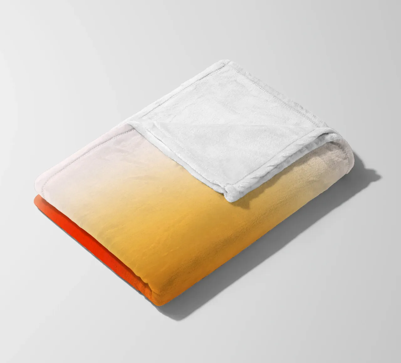 Sunset Aura: Abstracte kunstdruk met warm kleurverloop fleecedeken van homdeco