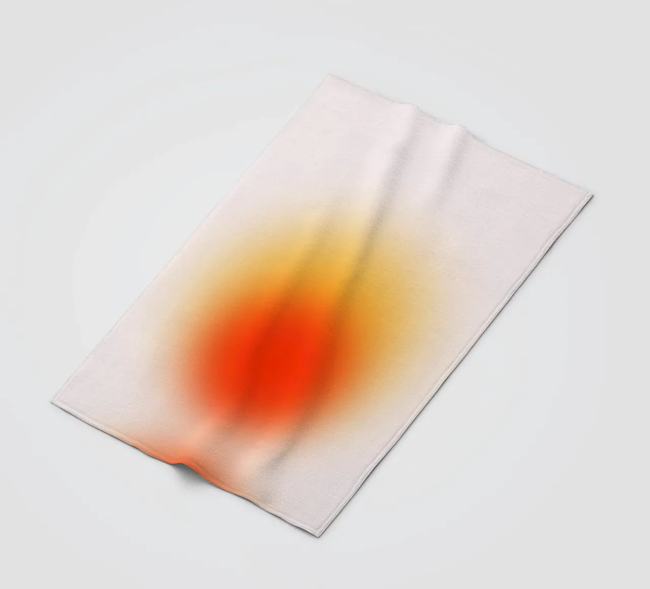 Sunset Aura: Abstracte kunstdruk met warm kleurverloop fleecedeken van homdeco