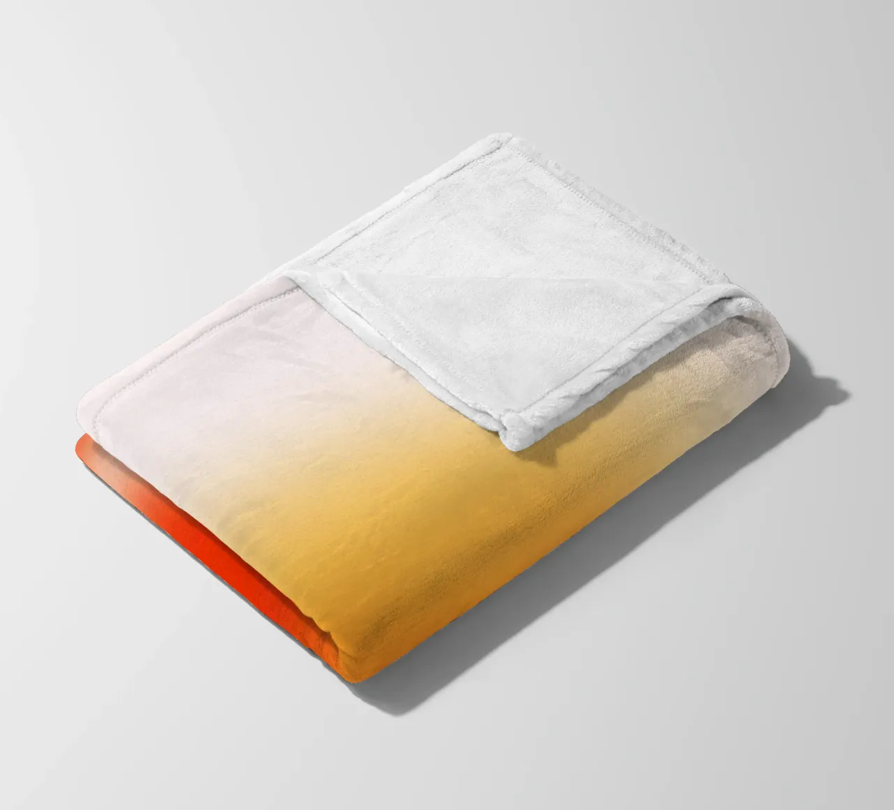Sunset Aura: Abstracte kunstdruk met warm kleurverloop fleecedeken van homdeco