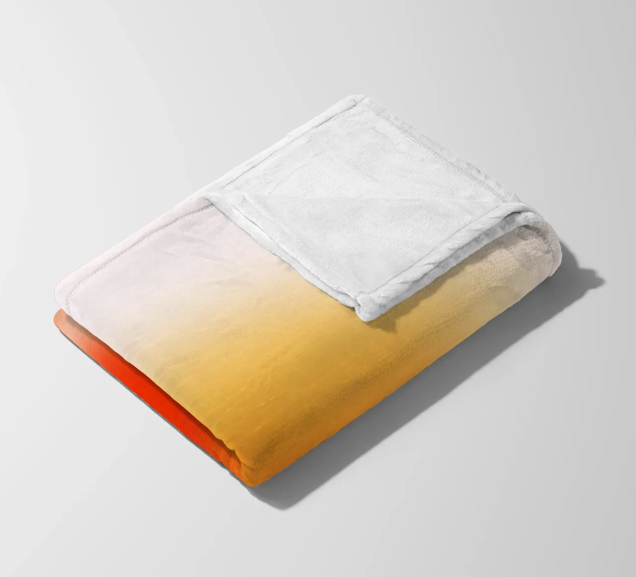 Sunset Aura: Abstracte kunstdruk met warm kleurverloop fleecedeken van homdeco