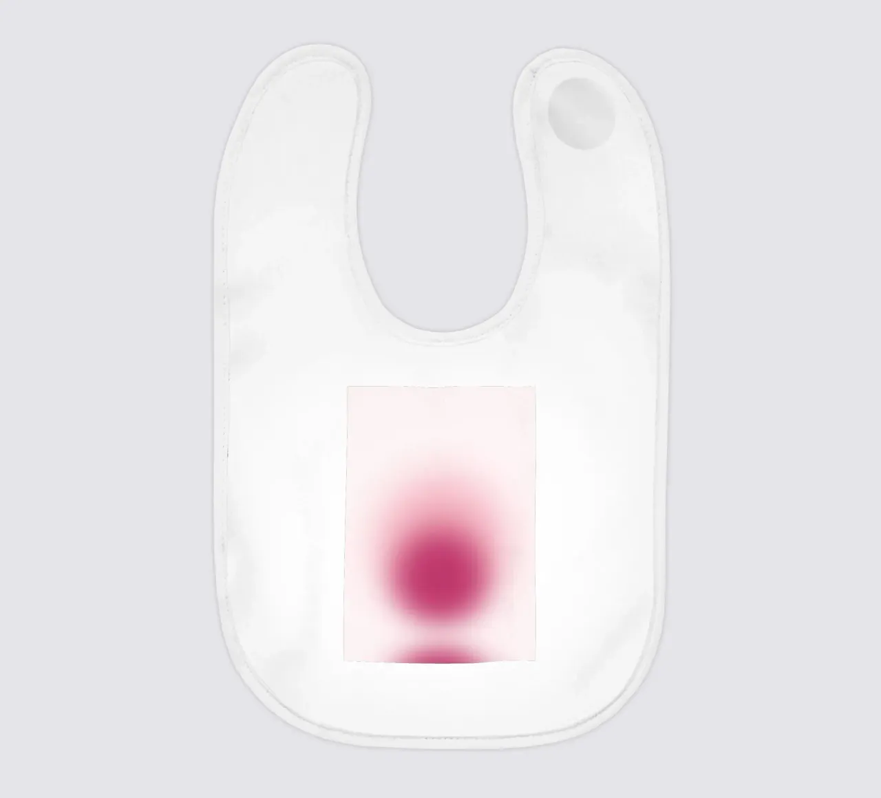 Magenta Aura: Deep Pink Gradient Abstract Print baby bib by homdeco
