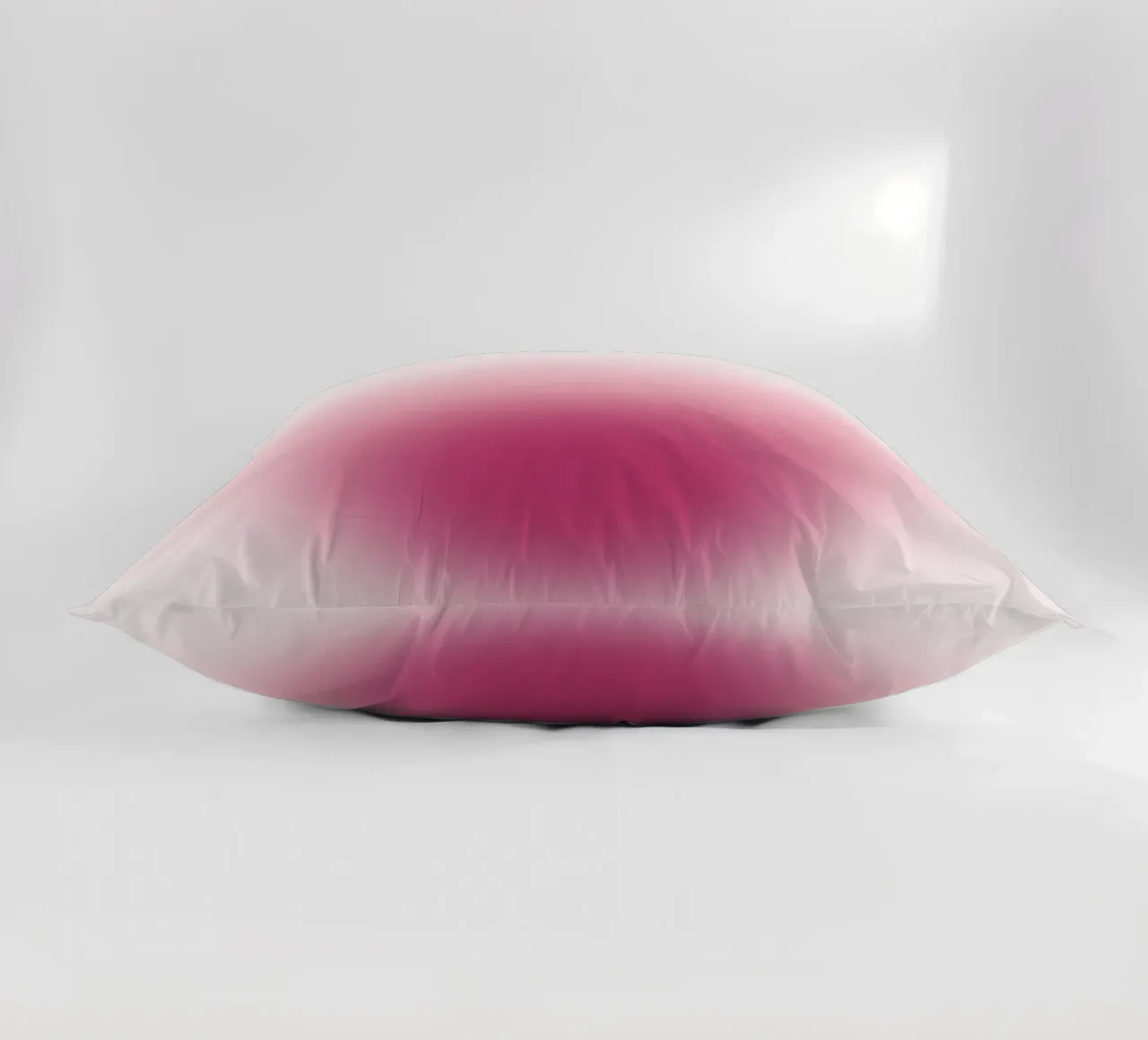 Magenta Aura: Deep Pink Gradient Abstract Print decorative cushion by homdeco