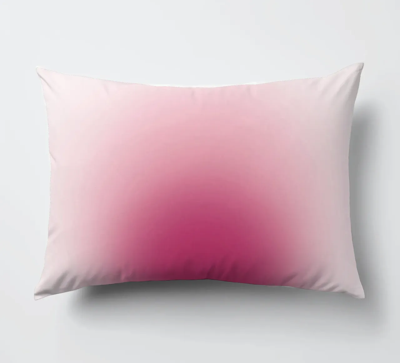 Magenta Aura: Deep Pink Gradient Abstract Print decorative cushion by homdeco
