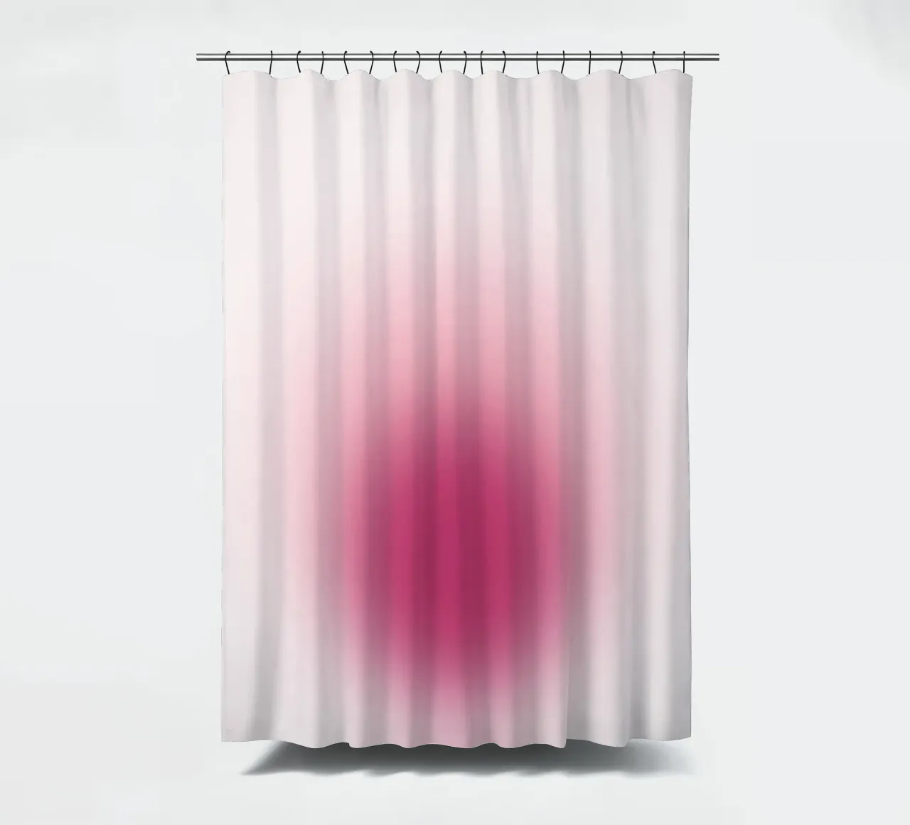 Magenta Aura: Deep Pink Gradient Abstract Print shower curtain by homdeco