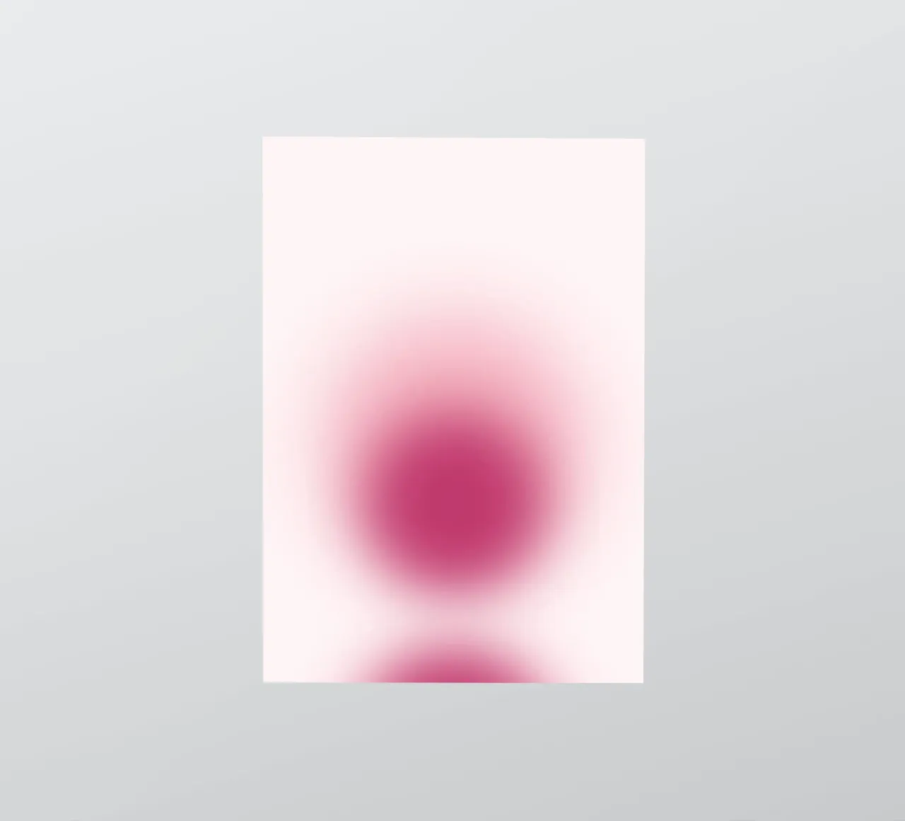 Magenta Aura: Deep Pink Gradient Abstract Print sticker by homdeco
