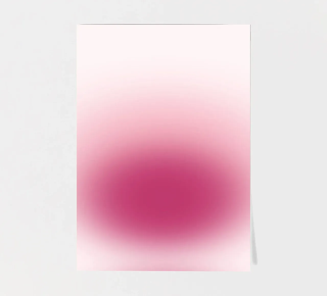 Magenta Aura: Deep Pink Gradient Abstract Print sticker sheet by homdeco