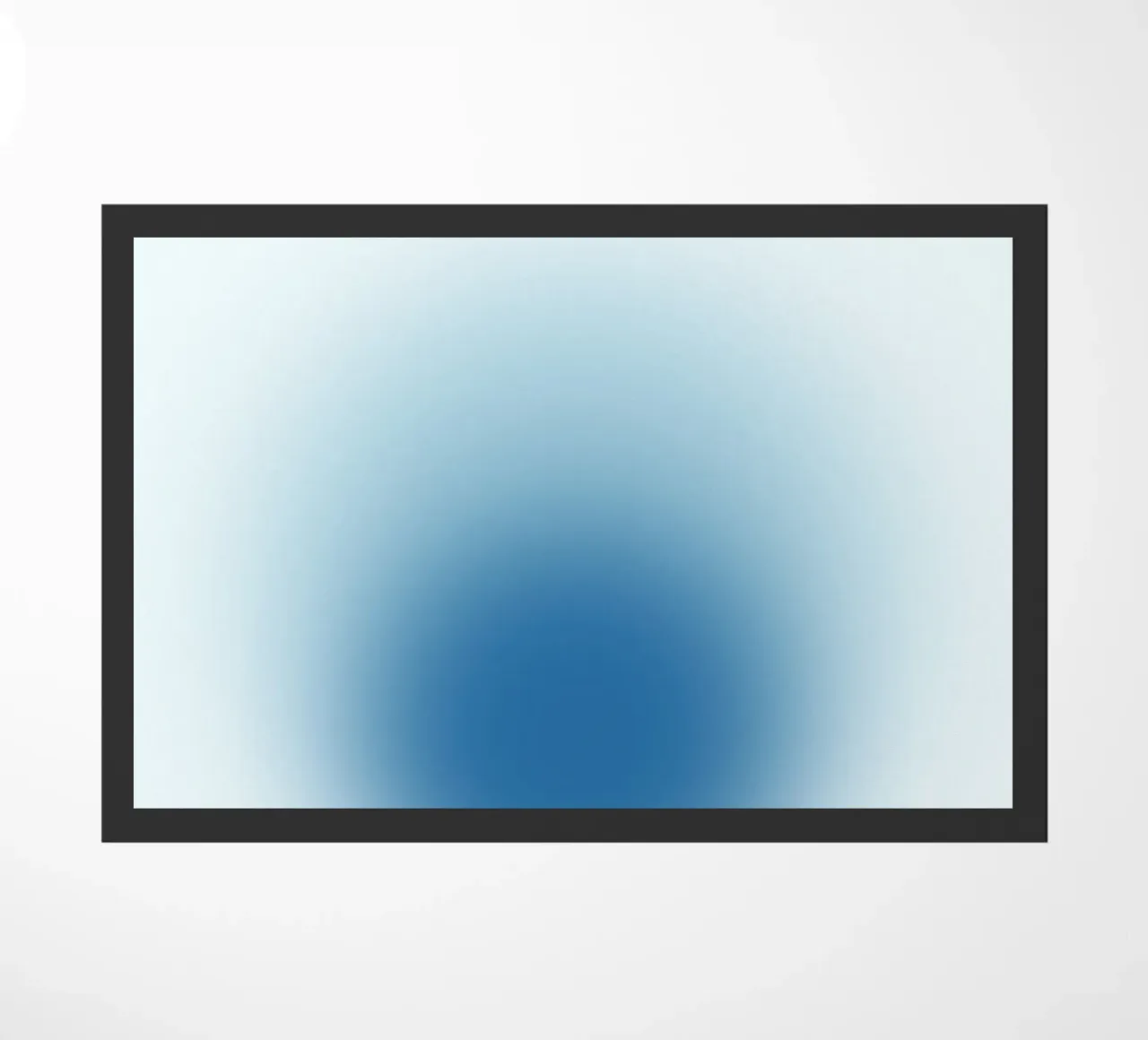 Ocean Aura: Diep Blauw Gradiënt Abstracte Kunstdruk deurmat van homdeco