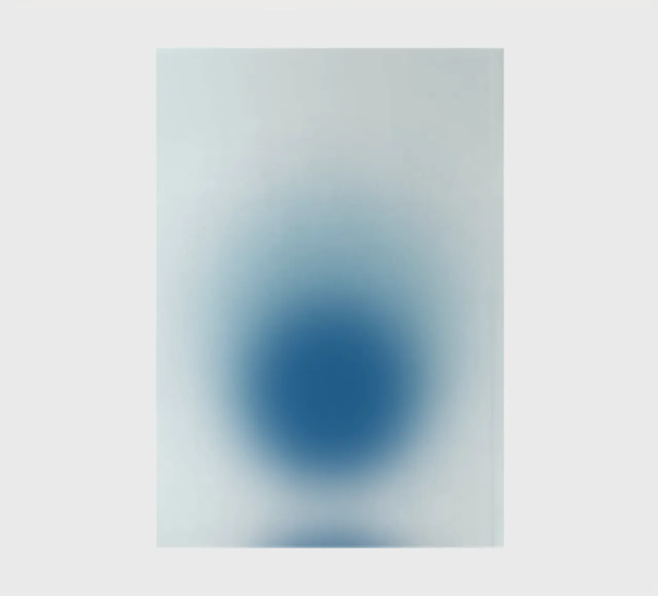 Ocean Aura: Deep Blue Gradient Abstract Art Print notebook by homdeco