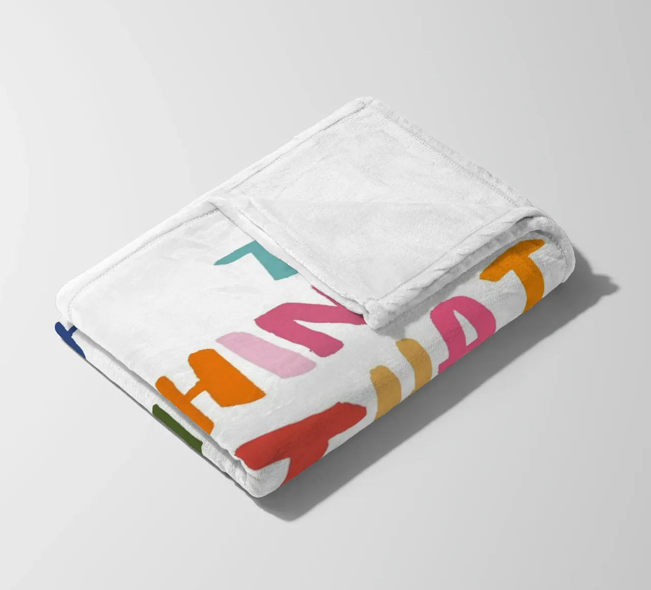 Do Things That Make You Happy: Colorful Quote Print fleece blanket by homdeco