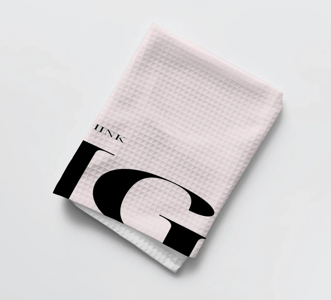 "Think Big" Minimalist Quote Art Print Geschirrtuch von homdeco