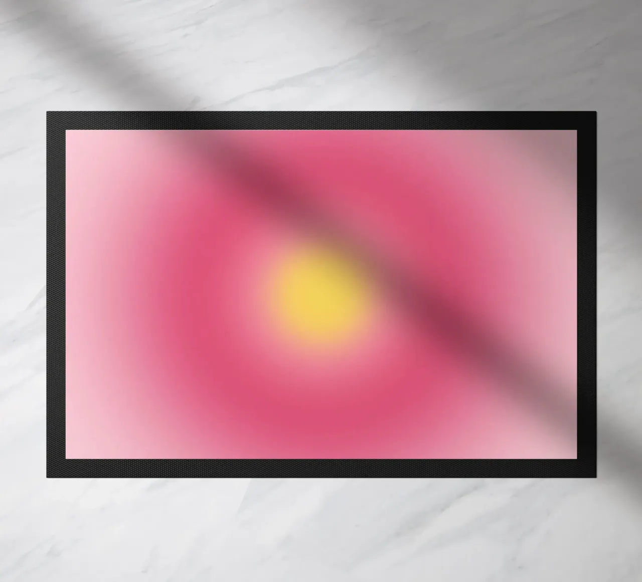 "If It Comes, Let It" Aura Gradient Art Print doormat by homdeco