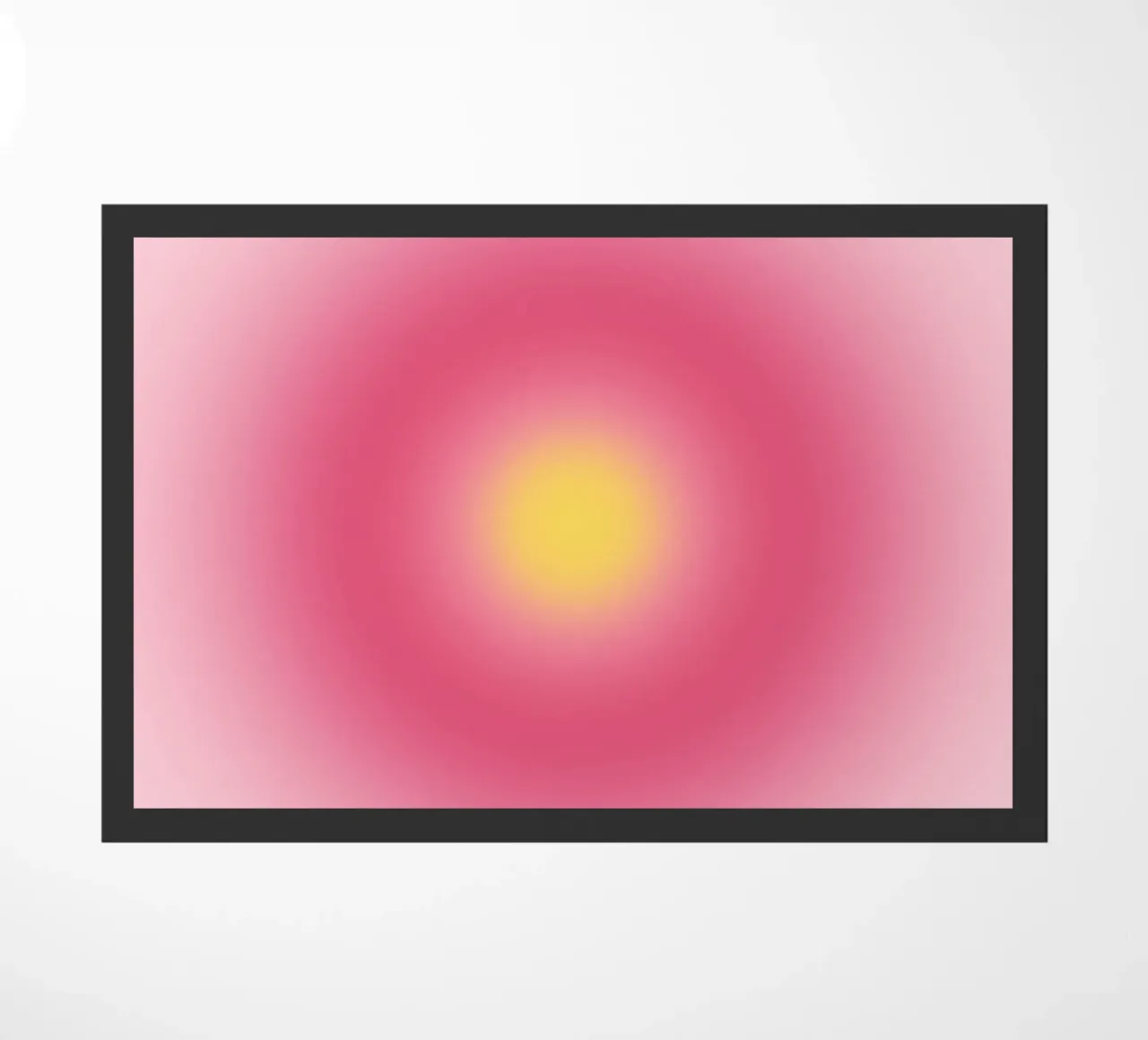 "If It Comes, Let It" Aura Gradient Art Print doormat by homdeco