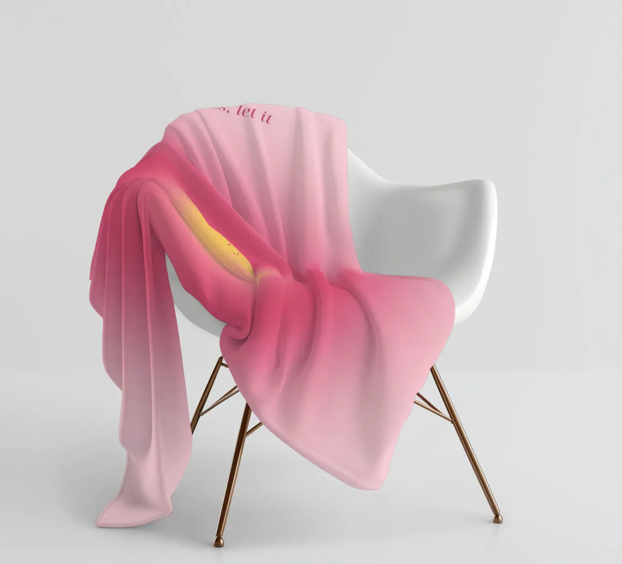 "If It Comes, Let It" Aura Gradient Art Print fleece blanket by homdeco