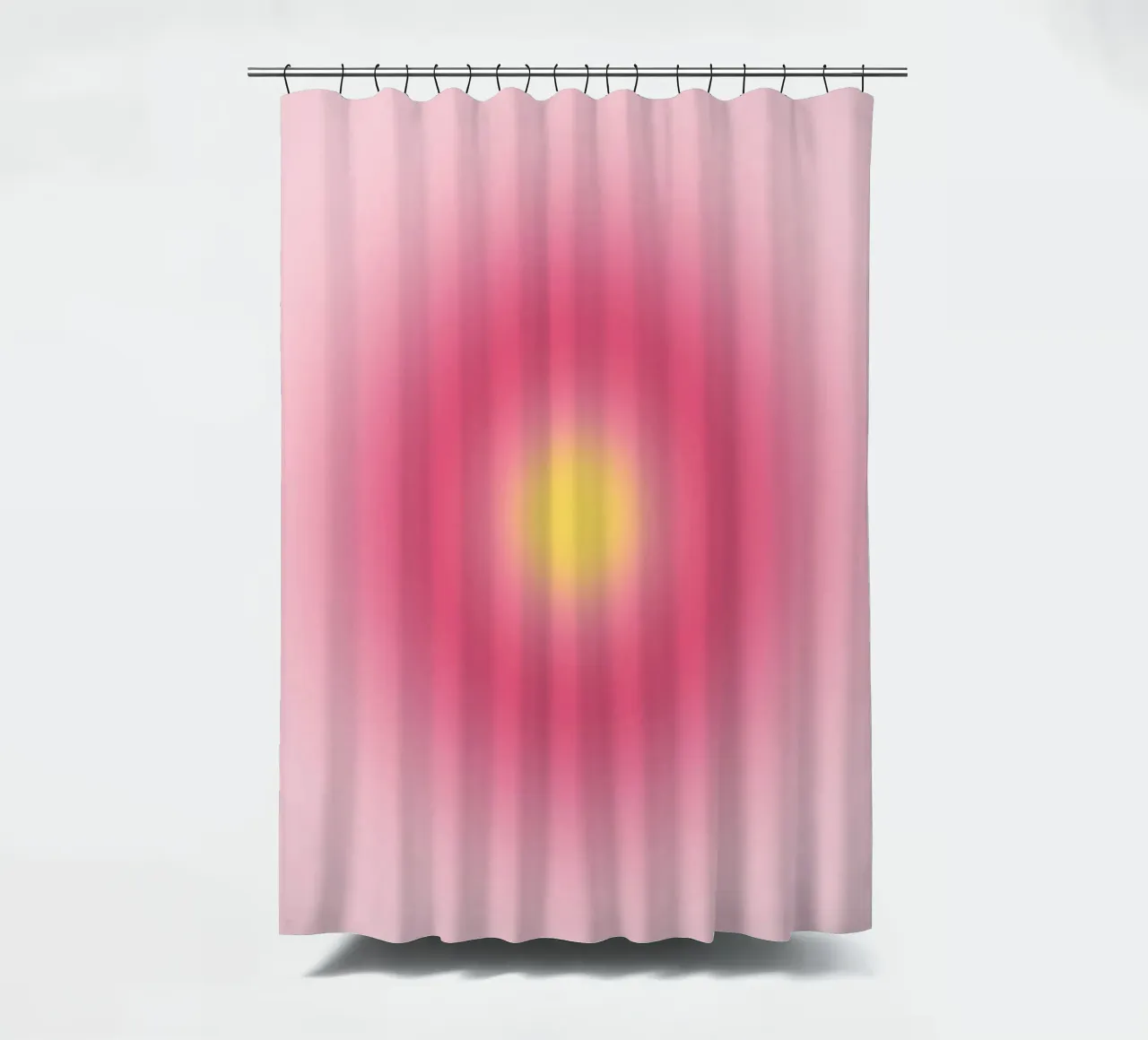 "If It Comes, Let It" Aura Gradient Art Print shower curtain by homdeco
