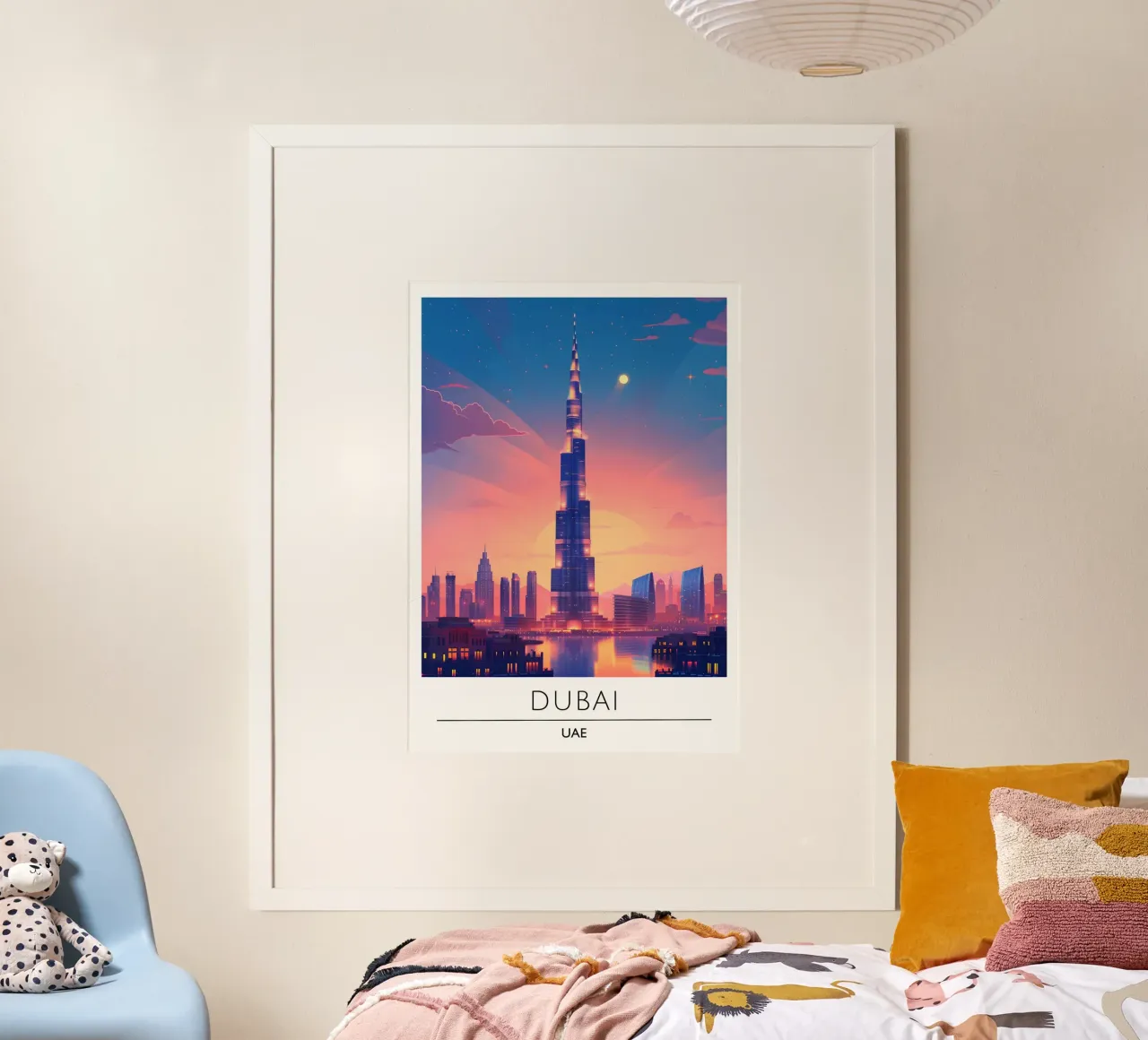 Impression d'art Aura Gradient "If It Comes, Let It" (Si ça vient, laisse-toi faire) poster de homdeco