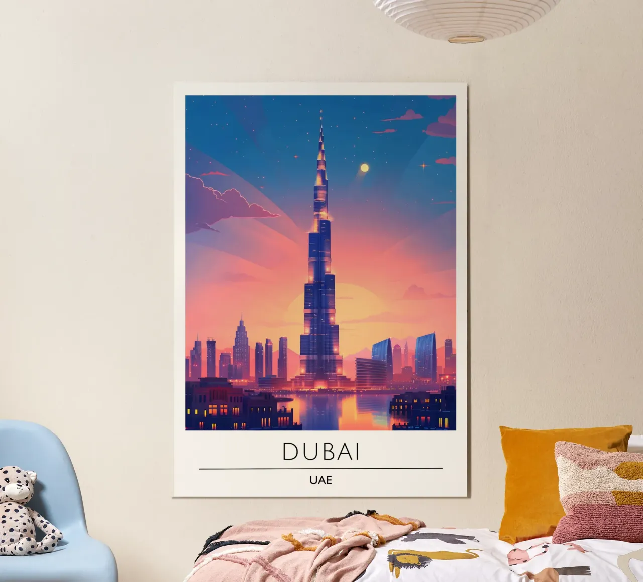 Impression d'art Aura Gradient "If It Comes, Let It" (Si ça vient, laisse-toi faire) poster de homdeco