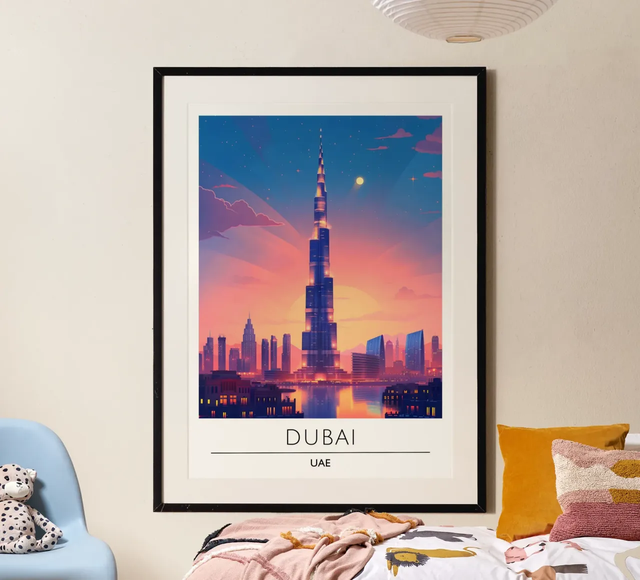 Impression d'art Aura Gradient "If It Comes, Let It" (Si ça vient, laisse-toi faire) poster de homdeco