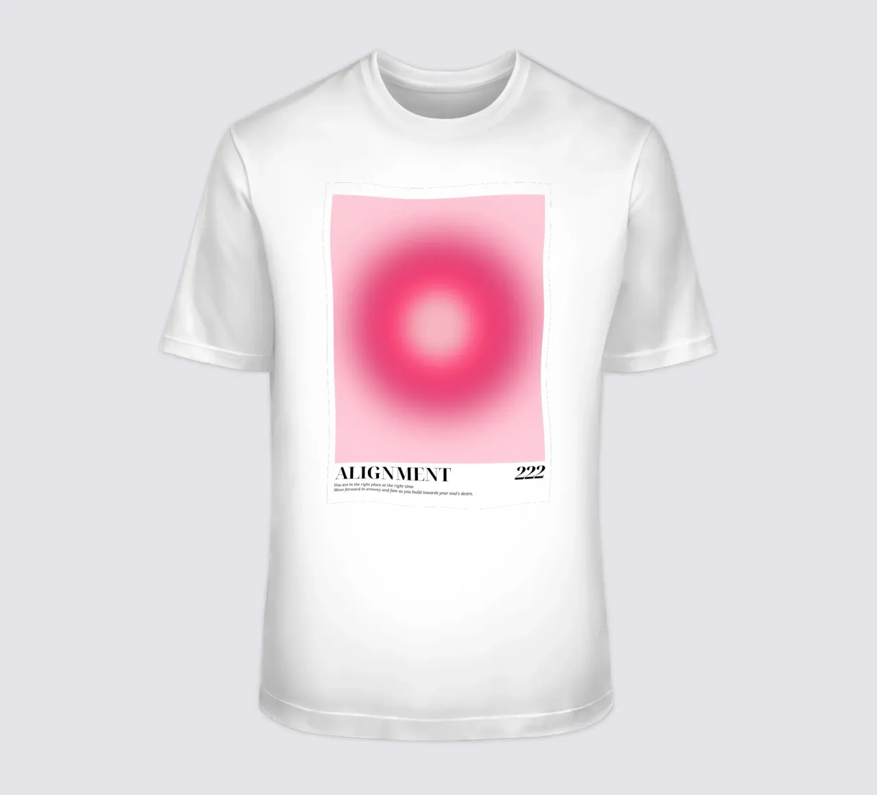 "Alignement 222" Nombre d'Anges Aura Gradient Art t-shirt de homdeco