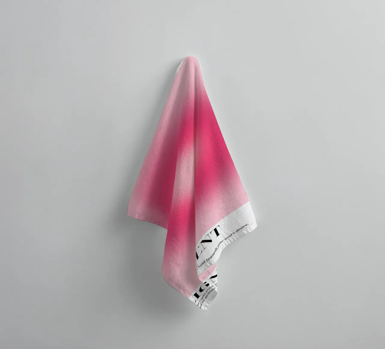 "Alignement 222" Nombre d'Anges Aura Gradient Art serviette de bain de homdeco
