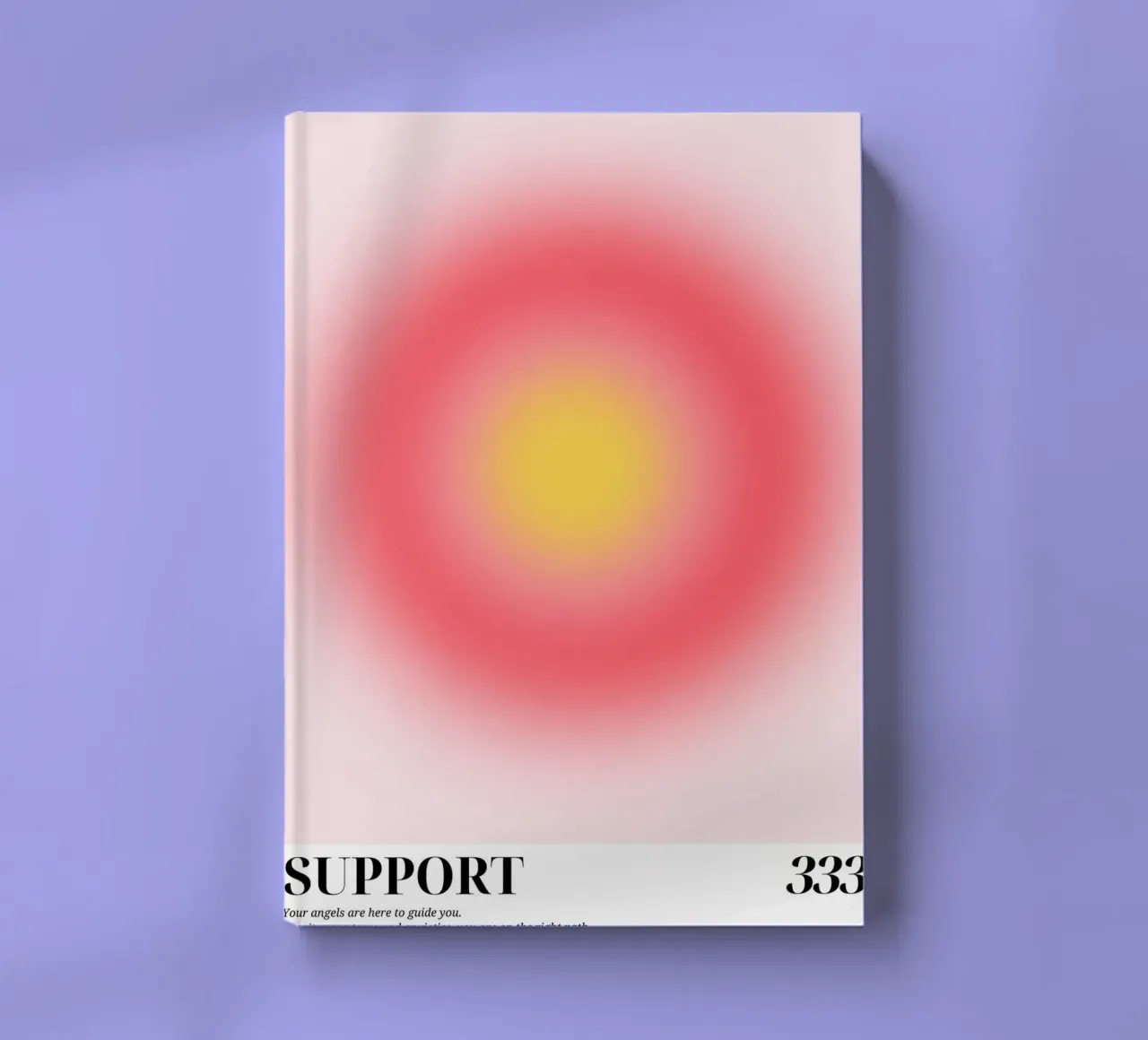 "Support 333" Angelic Aura Gradient Art Print notebook by homdeco
