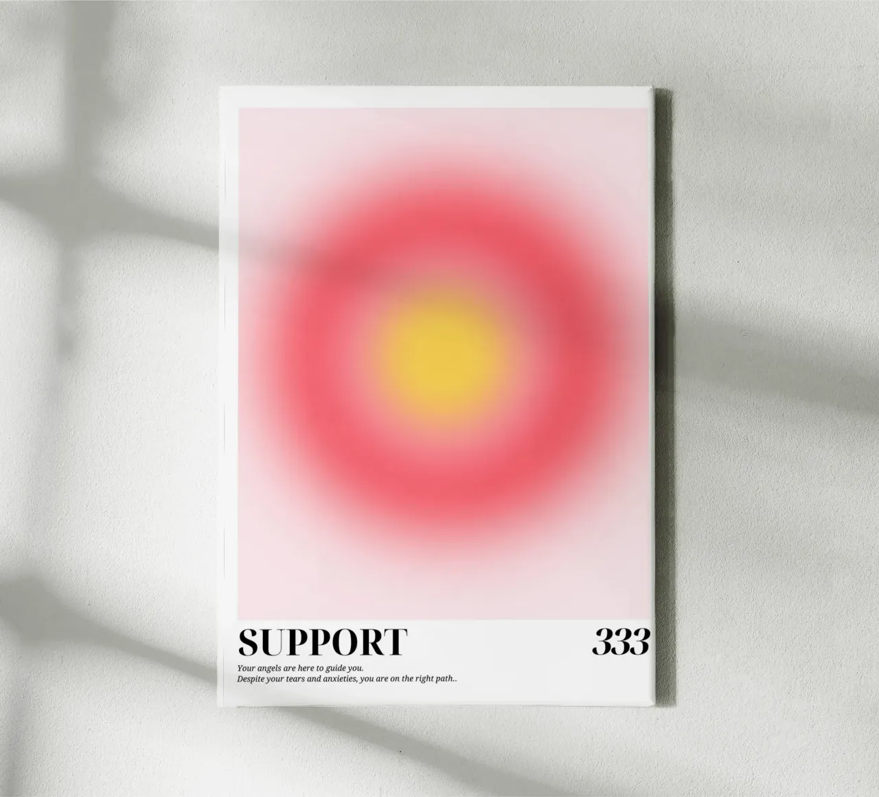 "Support 333" Engelen Aura Kleurverloop Kunstdruk canvas van homdeco