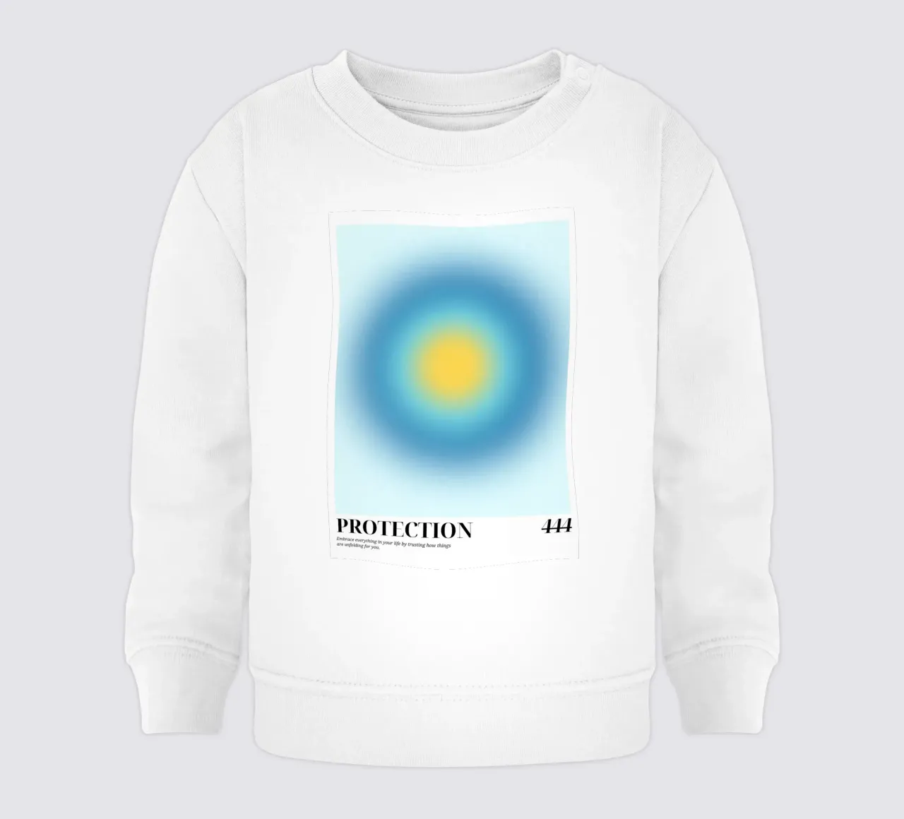 "Protezione 444" Angelo Numero Aura Gradiente Arte felpa neonato da homdeco