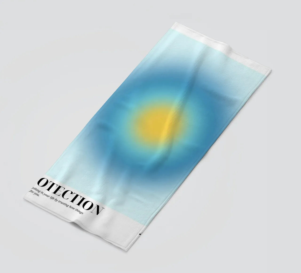 "Protezione 444" Angelo Numero Aura Gradiente Arte telo mare da homdeco